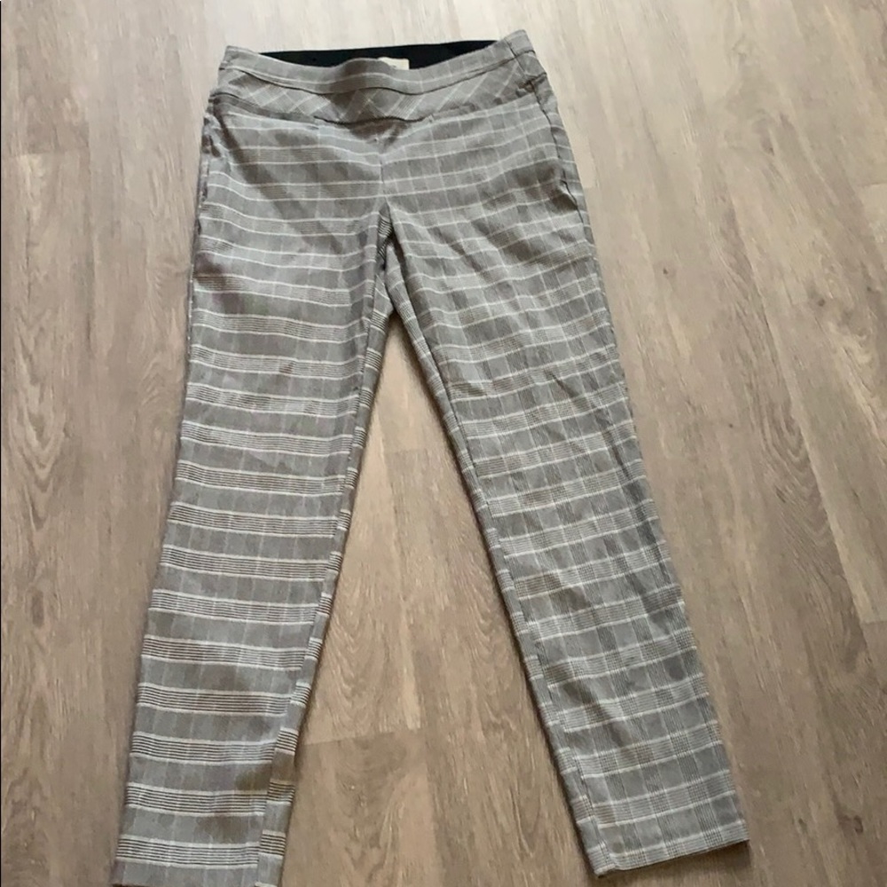 Plaid office pants